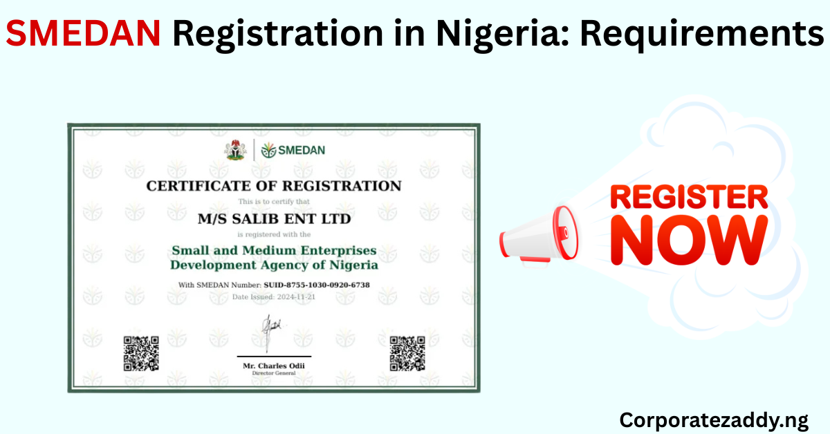SMEDAN Registration Online in Nigeria: Requirements